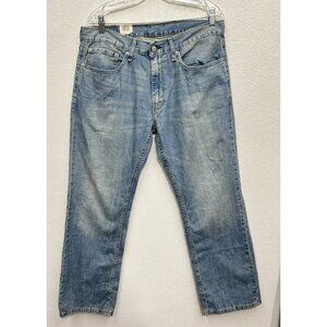 Levis 559 Blue Jeans Mens Medium Wash 34x30 Relaxed Fit Straight Leg NWT Fade